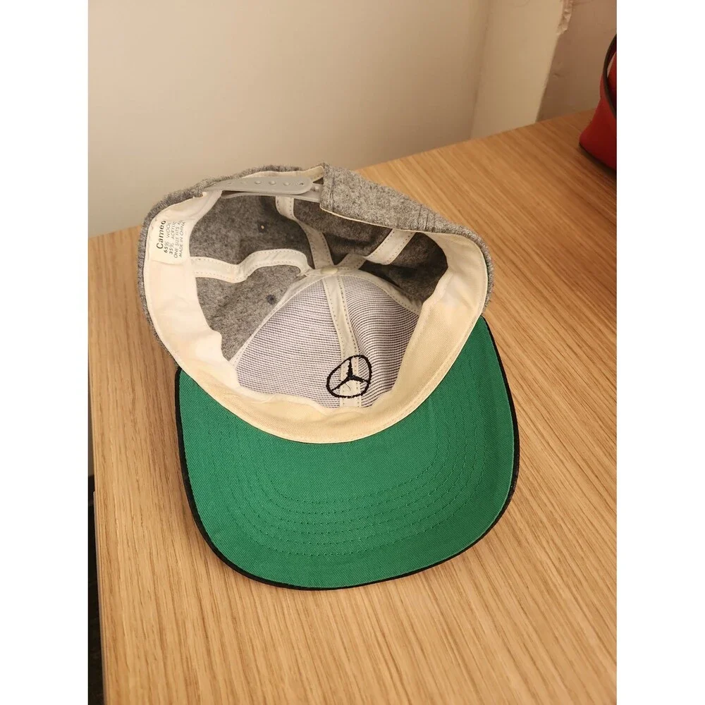 Mercedes Benz Gray & Black Wool-Blend Adjustable Hat Cap